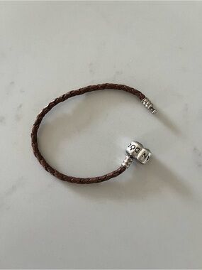 Pandora Brown Braided Leather Bracelet